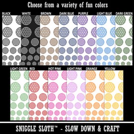 Golf Ball Outline Sport Temporary Tattoo Water Resistant Fake Body Art Set Collection - White (One Sheet)