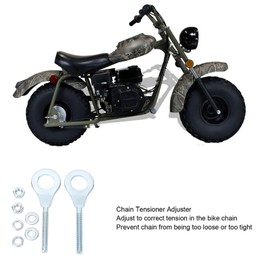 Mini Bike Chain Adjuster, 2pcs 15mm Chain Tensioner Adjuster Chain Axle Tensioner Adjuster for Mini Bike 50cc to 125cc CRF50 ATV Pit Dirt Bike