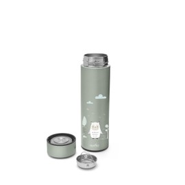 Nuvita 4455 Digital Thermal Container for Food, Thermos Flask for Hot and Cold Foods, Thermal Container, Baby Food Container, Thermos Flask for Children, Sage Green