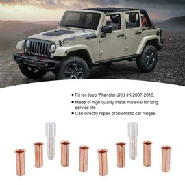 Akozon Door Hinge Pin Liners Bushings Kit Fit for JKU JK 2007-2018 (9 Pieces for 4-Door)