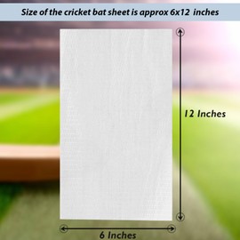 S & S PRODUCTS Pack of 2 Piece Transparent Cricket Bat Sheets Clear Anti Scuff Sheet for Cricket Bat Protection 30 x 15 cm