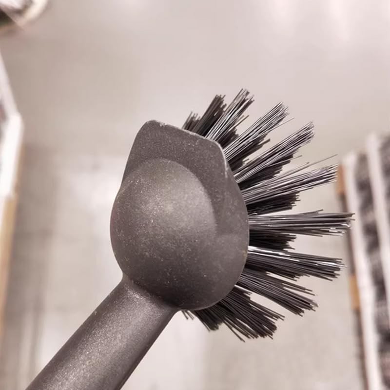 2 Pcs Scrub Brush with Handle 11'' Dish Scrubber Brush