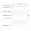 Ruled Inserts 9 Hole B5 Planner Refills Pages 9-Ring Binder