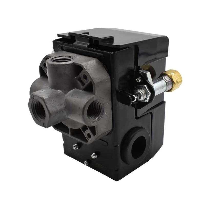 Interstate Pneumatics LF10-4H Pressure Switch 1/4" FPT Four Port Bend
