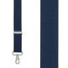 Suspender Store Solid Suspenders -1.5-Inch Wide Elastic - Y-Back -