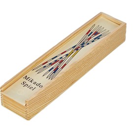 Generico Shangai Mikado Multiplayer Strategy Wooden Board Game 41 Sticks in Different Colours with Resealable Box Fun for the Family