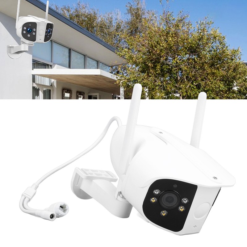 Dual Lens Security Camera 1080P HD 165 Degree Wide Angle