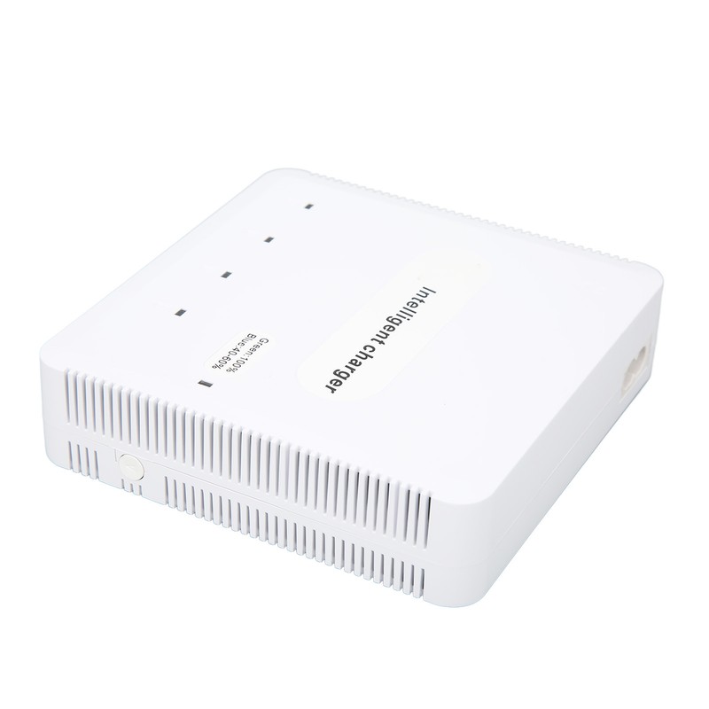 Intelligent Battery Charger with 4 Battery Ports 2 USB Ports