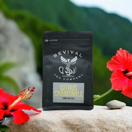 Revival Tea Company Citrus Chamomile Tea - Herbal Tea Blend of Chamomile Flowers and Orange Peel - Caffeine Free - 24 Tea Bags