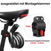 Bicycle Lock with Fingerprint, Eseesmart Cable Lock with Fingerprint App,