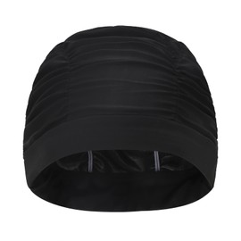 Swimming Cap Women's Long Short Hair Turban Swimming Cap Ear Protection Swimming Cap Elastic Non-Slip Swimming Cap Oversized Bath Cap Fabric Swimming Cap for Swimming Pool and Beach