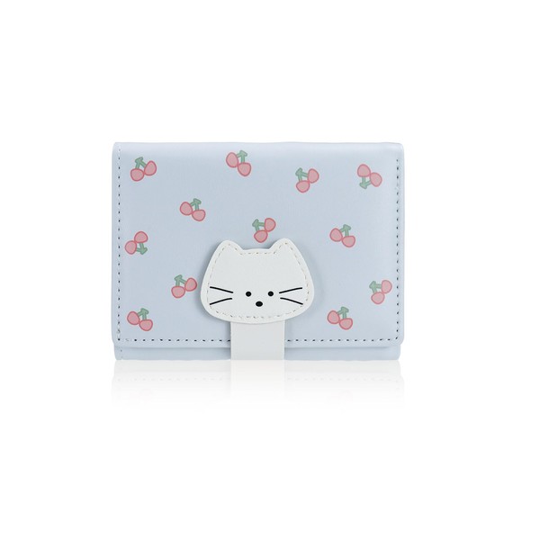 MultiValue Small Ladies Wallet, Creative Cat Snap Cute Wallets for