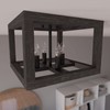 Hunter - Squire Manor 4-light Matte Black, Medium Size Flush