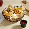 2Pcs Metal Snack Baskets Round French Fries Basket Holder Table