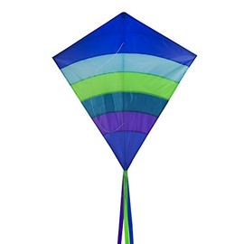 In the Breeze Arch Diamond Kite - Single Line Diamond Kite - Ocean, 39-Inch