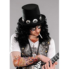 Magic Box Mens 80s Slash Accessory Kit with Wig