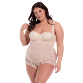 Magic Bodyfashion Women's Super Control Body Bodysuit, Beige, Large