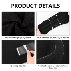 OWLMATE Balaclava Elastic Balaclava Motorcycle Neck Warmer Warm Ski Mask Men & Women for Sports & Outdoor Suitable for Skiing Skating and Running (Black), black