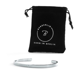 Bergerlin Stainless Steel Bangle – Heart, Infinity, Anchor, Goa, Om, Cross, Tree of Life, Compass, Clover, Peace, Stainless Steel