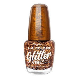 L.A. COLORS Glitter Vibes Nail Polish, Finesse CNL361