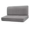 Fenteer Premium RV Seat Cushion Covers for Camper Sofas, Gray,