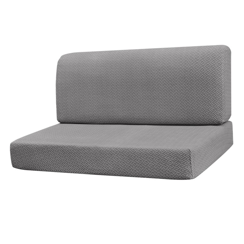 Fenteer Premium RV Seat Cushion Covers for Camper Sofas, Gray,