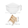 VANZACK Hamster Sand Bath Container with Ladder, Transparent Sand Bath