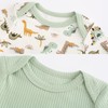 Ruliby Baby Bodysuits Sage Green Cartoon Romper Infant Boy Clothes