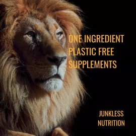 Junkless Supplements Reishi Mushroom Extract 10:1 Pure Organic Strong 500 Caps (Ganoderma Lucidum) - 60 Pouch