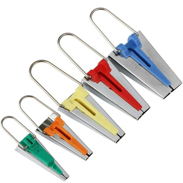TopHomer 5 Packs Multi-color Fabric Bias Tape Maker Tools DIY