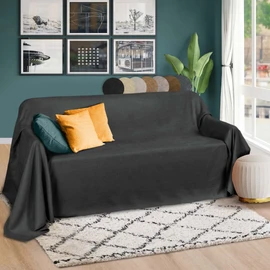 Beautissu Romantica Blanket 210 cm x 280 cm in Suede-Look ALS Sofa-Cover Bedspread Plaid in Different Colours, 210x280 cm