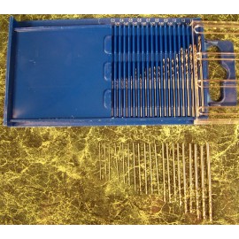Unbranded 20pc HSS MICRO TINY MINI DRILL BIT Set w/Case Very small under 1/16 inch Twist