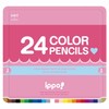 Tombow CL-RPW0424C Colored Pencils, ippo! Slide Can, 24 Colors, Plain,