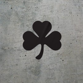 Transparent Decal Stickers of Shamrock Silhouette Funny (Black) Premium Waterproof Vinyl Decal Stickers for Laptop Phone Accessory Helmet Car Window Mug Tuber Cup Door Wall Deco USCSKUS049360BL072022