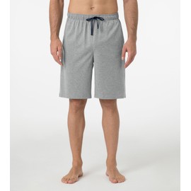 LAPASA 2 packs Men's Poly-cotton Lightweight Lounge Shorts M93 (M93 Dark Heather Grey, Heather Grey, X-Large)