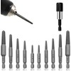 Wjelet 1/4" Hex Shank Screw Extractor, Damaged Screw Extractor Set,