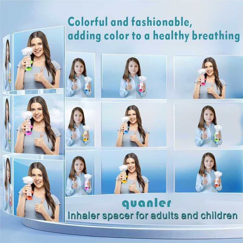 Soft Silicone Inhaler Spacers for Adults and Kids - Fun