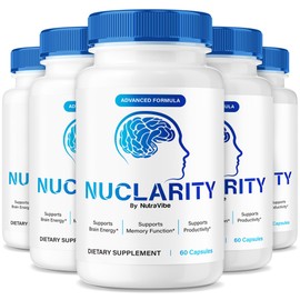 (5 Pack) Nuclarity – Premium Daily Memory & Focus Formula with a Clean, Natural Blend to Support Sharp Thinking, Concentration, & Quick Recall | Gentle, Easy-to-Swallow Pills (300 Capsules)