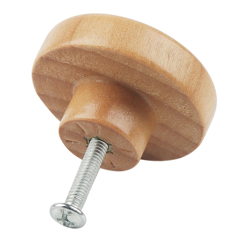 JAPCHET 20 PCS Wooden Drawer Knobs, 38mm x 20mm Wood