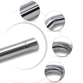 8SC82 3 Inch DIY Custom Mandrel Exhaust Pipe Tube Pipe, 48 Straight 3'' OD & Bend Pipe(45/90/180 Degree) Kit,Industrial Pipes, T304 Stainless Steel, Universal Fit - 8PCS, Silver