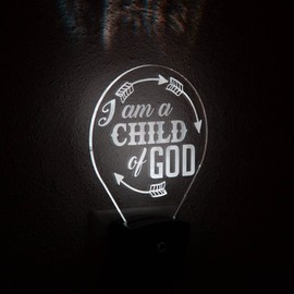 I Am A Child of God LDS Night Light for Latter-Day Saint Children Gift