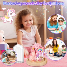 RDDAIPE DIY Children's Night Light Unicorn Gifts for Girls Children 4 5 6 7 8 9 10 11 12 Years, Unicorn Lamp Craft Set Girls 4 5 6 7 Years, Unicorn Toy Birthday Gifts for Children Girls