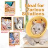 Paifeancodill Adjustable Cat Cone Collar, 2 Pcs Soft Cat Recovery