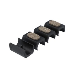 GleitGut 4 x Clamping Glides for Cantilever Chair 23-27 mm Felt Glides for Swing Chair Round Tube Black with Pins