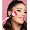 Pink Up, Brocha Polvo Translucido Suelto, Cerdas Suaves Color Rosa