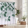 REZAYMRS Leaf Shower Curtain with 12 Hooks, 72''x72'' Waterproof Polyester