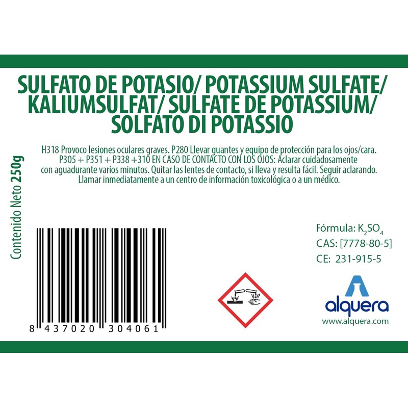Potassium Sulphate (250)