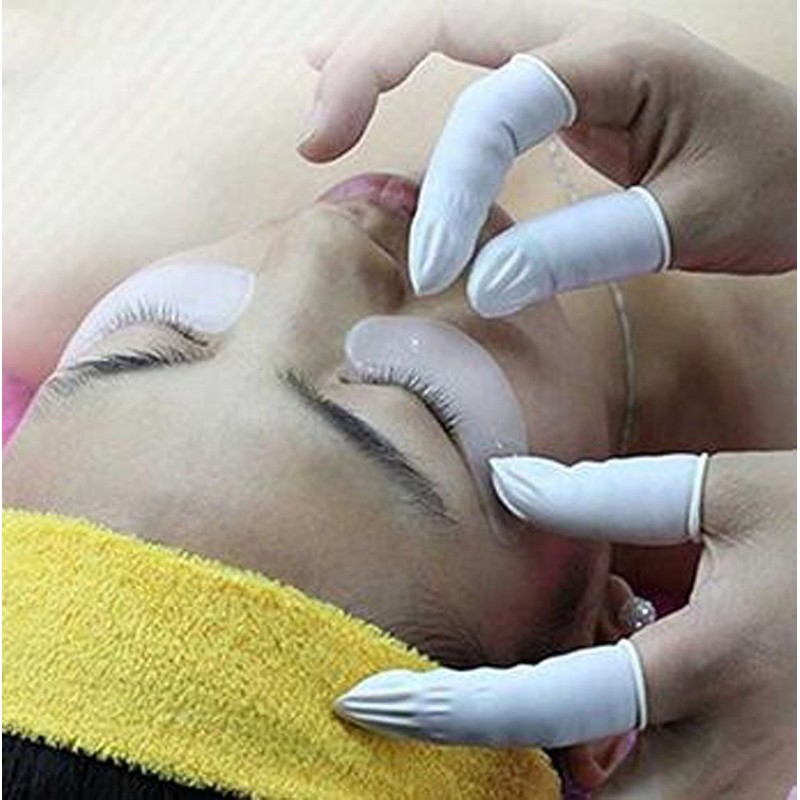 Nicedmm 200 Pcs Disposable Latex White Finger Cots - Tattoo