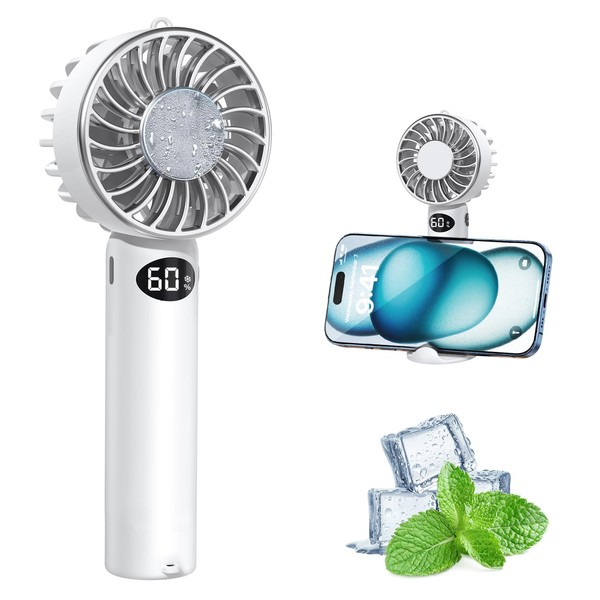 Industry's #1 Lightest Handy Fan with Cooling Plate, 4.6 oz