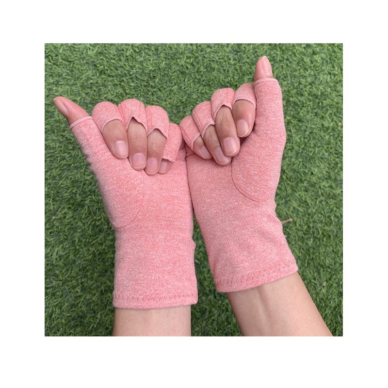 [DONFRI] 指 サポーター 関節 指のサポーター 五本指 手のひら サポーター 薄い手袋 指なしグローブ